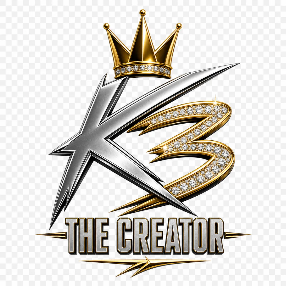K3 The Creator crowned K3 emblem in silver and gold